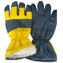 NMSAFETY direct buy china cheap nitrile impregnanted polar fleece winter gloves